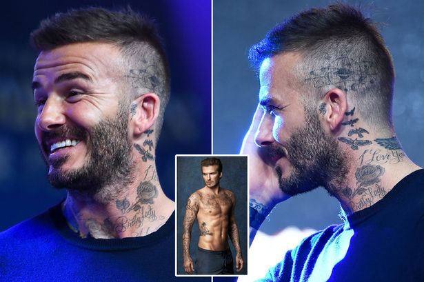 David Beckham có khoảng 80 hình xăm trên cơ thể.