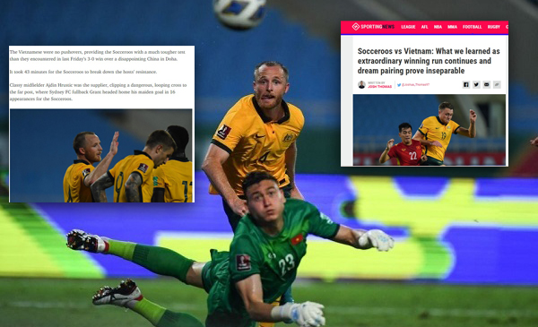 Báo chí Australia nói gì sau trận đấu tại Mỹ Đình: " Hạ Việt Nam khó khăn hơn là đánh bại Trung Quốc"