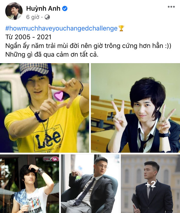 Khi Huỳnh Anh đang mải mê đăng ảnh 'đu trend'.