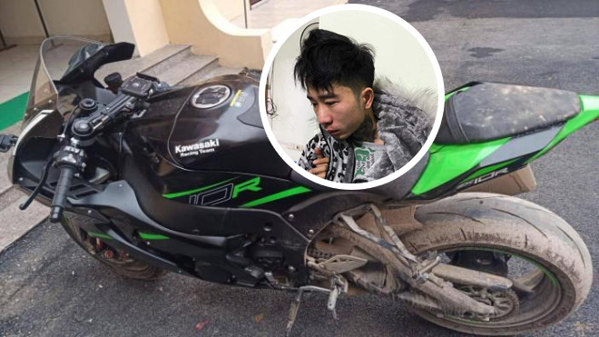 Xử lý siêu xe Kawasaki ZX 10R  tang vật như thế nào trong vụ "cuỗm" 3 tỷ tại ngân hàng đình đám 