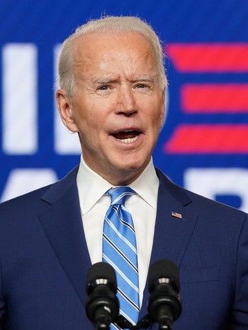 Joe Biden hiện được truyền thông nước Mỹ dự đoán sẽ đắc cử tổng thống với 306 phiếu đại cử tri.