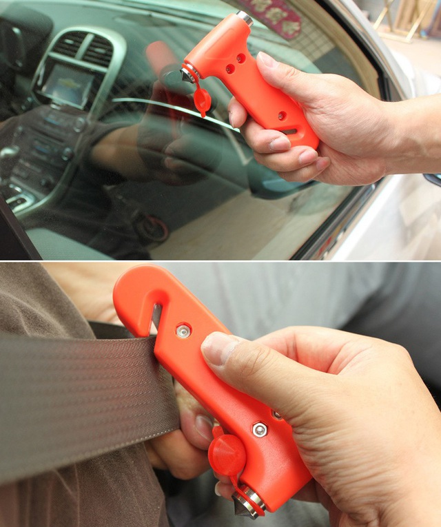 Các chủ phương tiện nên trang bị công cụ thoát hiểm trong xe để sử dụng trong trường hợp khẩn cấp.