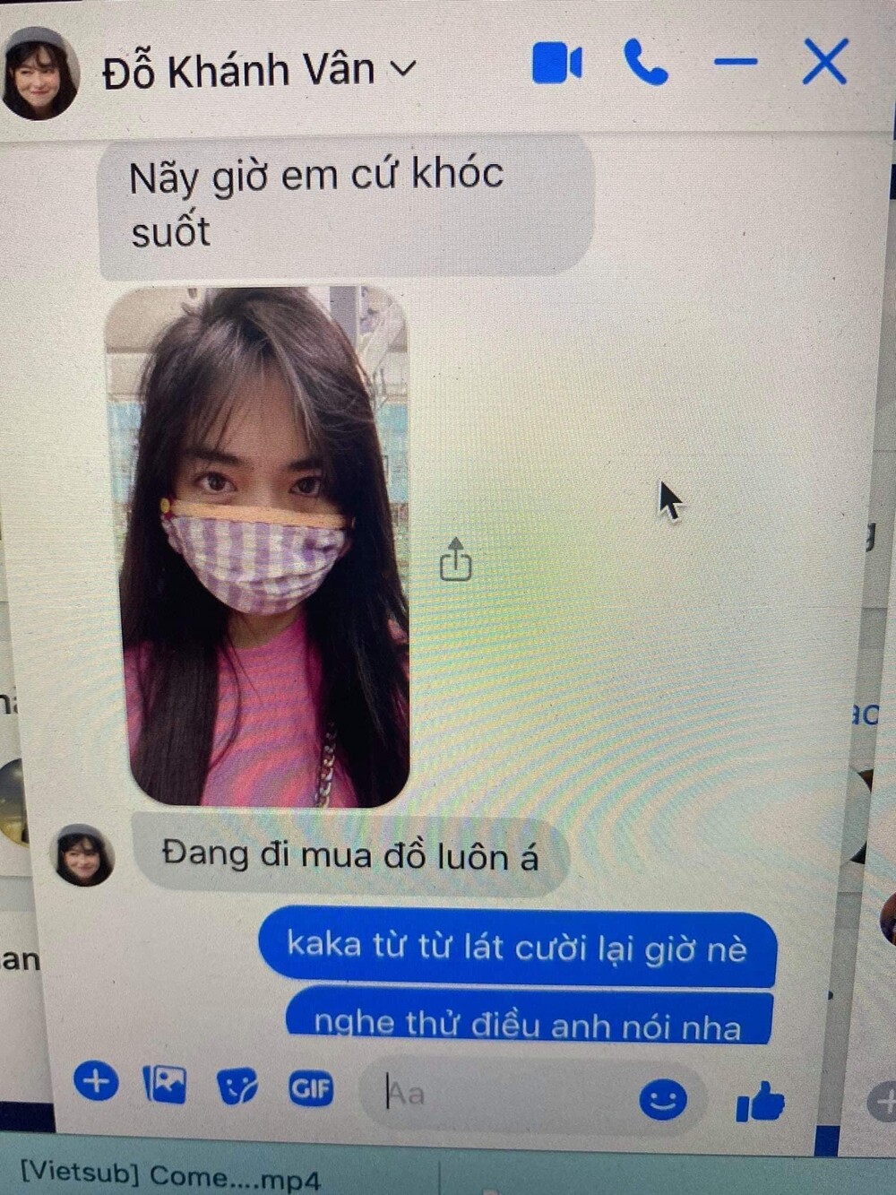 Khánh Vân bị tố 'nũng nịu' với người đã có bạn gái qua đoạn tin nhắn.