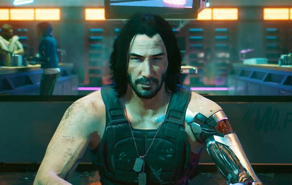 Nam diễn viên Hollywood cũng khiến người hâm mộ hào hứng khi xuất hiện dưới nhân vật Johnny Silverhand trong trò chơi điện tử hành động nhập vai.