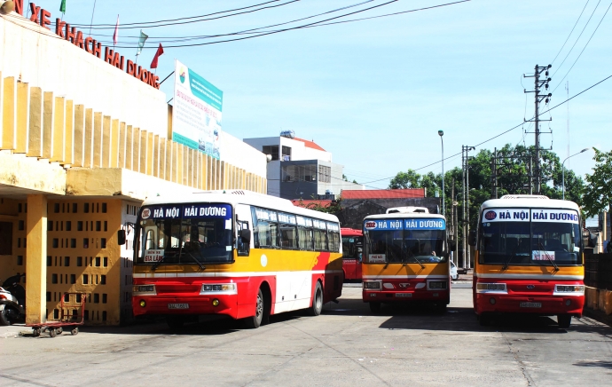 Chính thức cho lưu thông trở lại đối với xe buýt, xe tuyến cố định, xe hợp đồng, taxi từ Hải Dương đi các tỉnh và ngược lại.