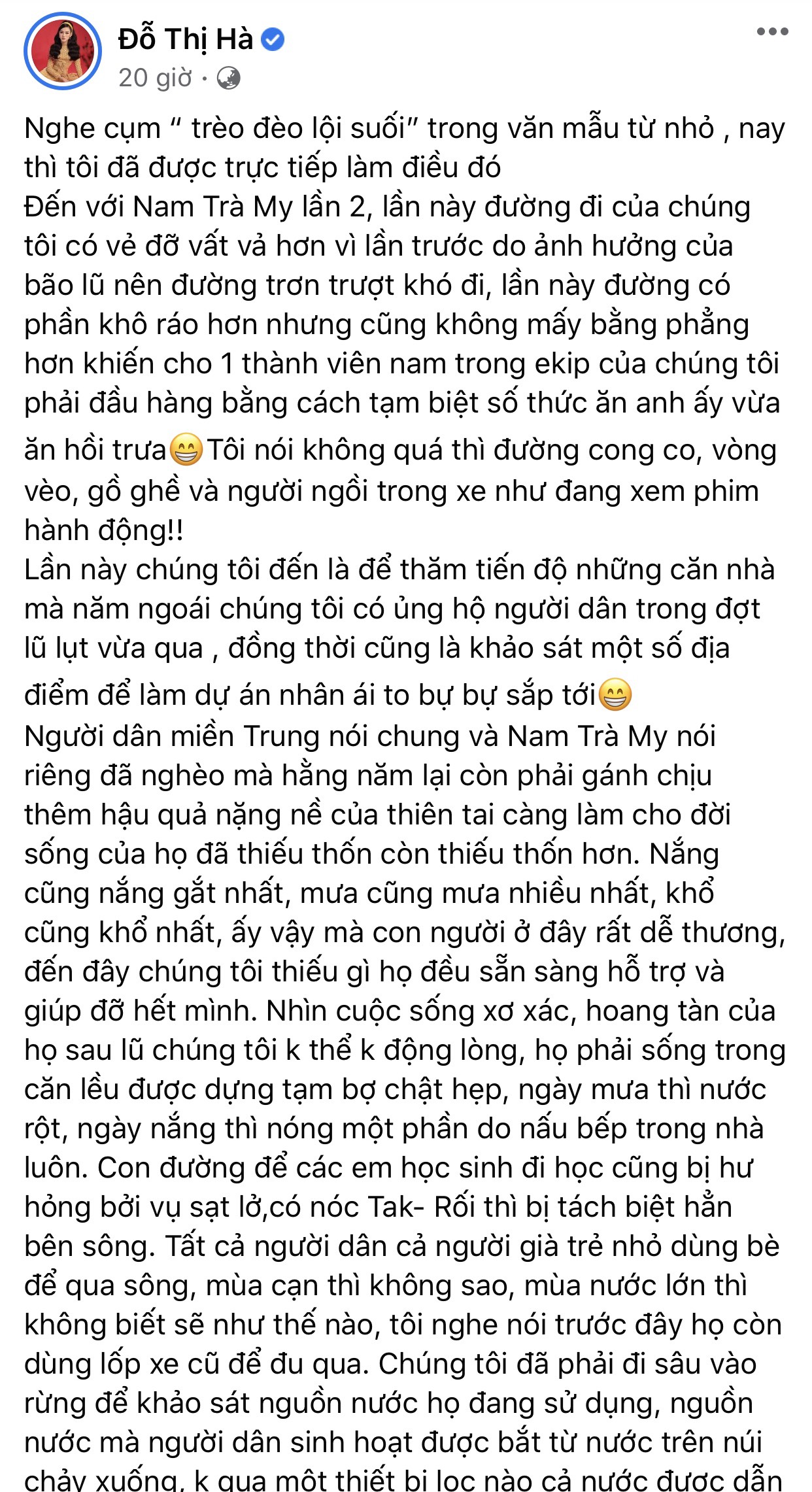 Đỗ Thị Hà viết tâm thư thiện nguyện dài đến mức Instagram không cho đăng - Ảnh 4