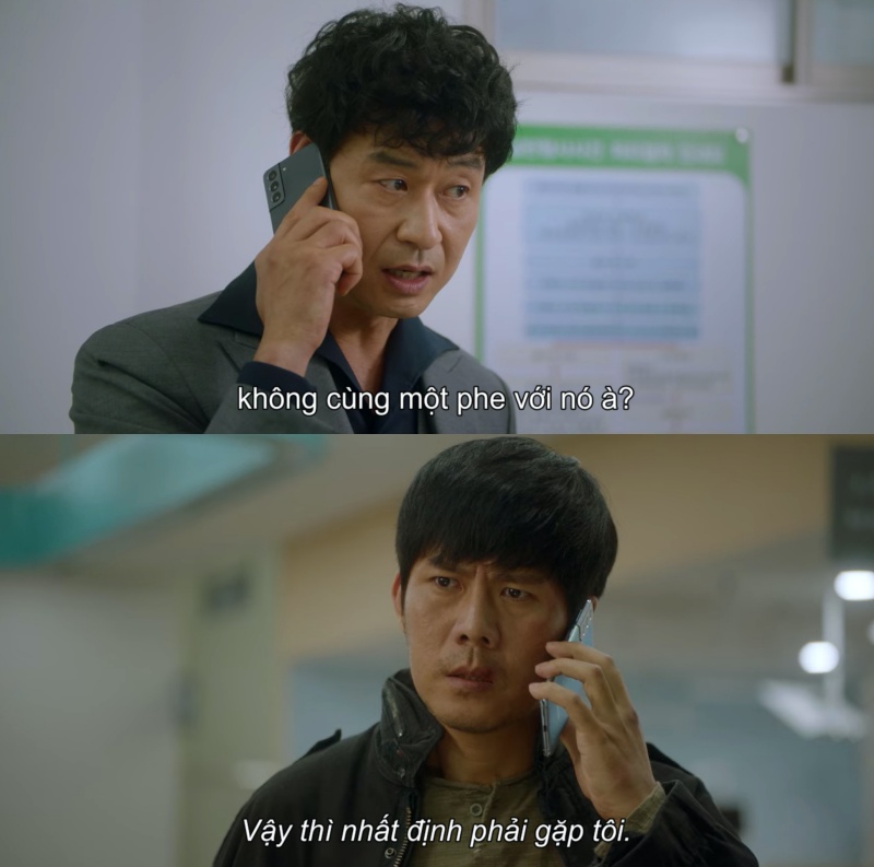 Han Ji Ho cố gắng thuyết phục anh ta về phe mình lật đổ em vợ.