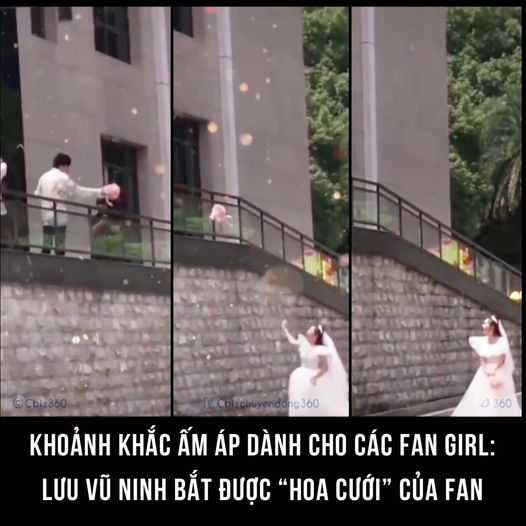 Khoảnh khắc Lưu Vũ Ninh bắt được 'hoa cưới' gây sốt MXH