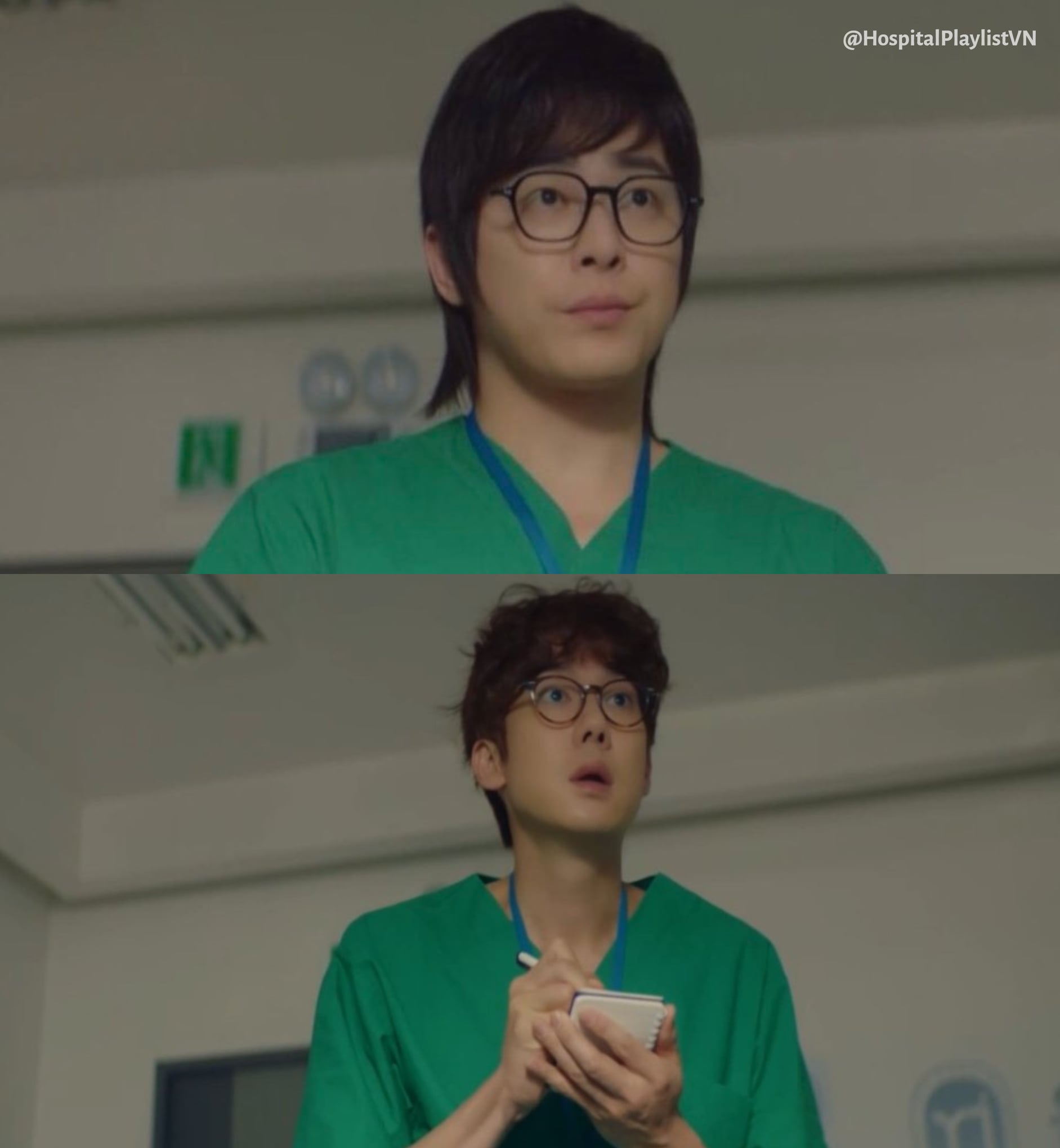 Ảnh quá khứ ngố tàu của Ik Jun và Jung Won trong 'Hospital Playlist 2'