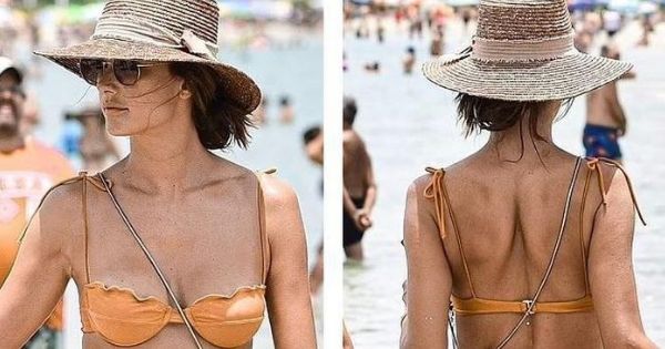 Cựu 'thiên thần nội y' Alessandra Ambrosio lộ thân hình chảy xệ, kém sắc
