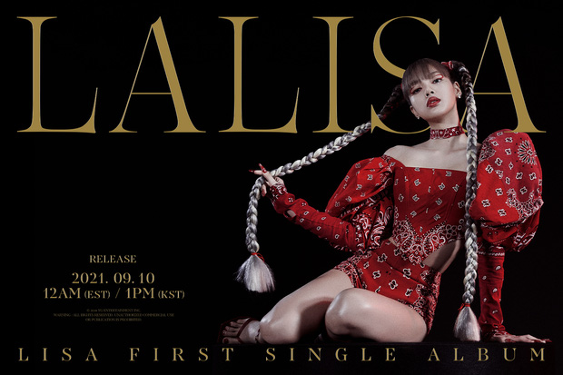 Lisa (BLACKPINK) ấn định ngày ra mắt solo album "LALISA" vào tháng 10