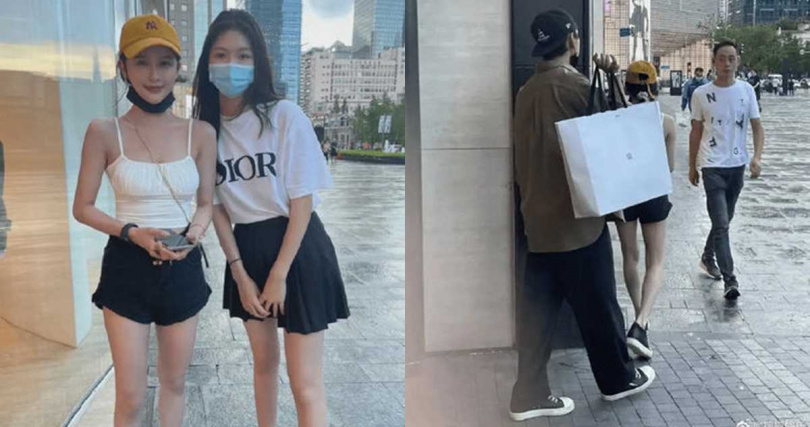 Trong khi Thái Trác Nghi đang vui vẻ chụp ảnh cùng fan thì ở phía sau cô, Vương Đại Lục cũng xuất hiện trong tư thế tay xách đồ cho bạn gái.