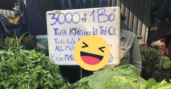 Anh bán rau nổi tiếng trên MXH nhờ câu slogan bắt trend tiếng Anh 