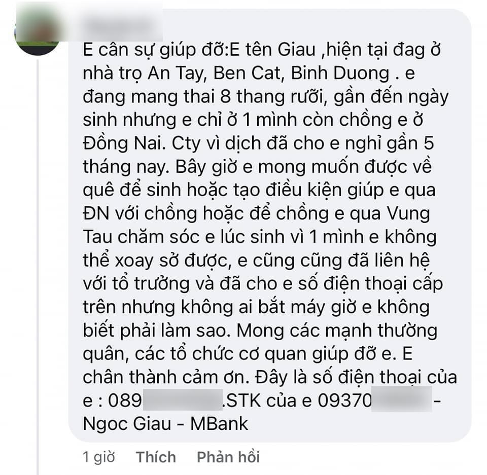 Hàng loạt tài khoản Facebook có tên khác nhau bình luận trong các bài viết để cầu cứu sự giúp đỡ từ các nhà hảo tâm và cộng đồng.