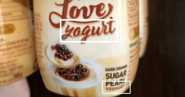 Vinamilk viết sai chính tả trên vỏ hộp sữa chua: "yogurt" hay "yoghurt"?
