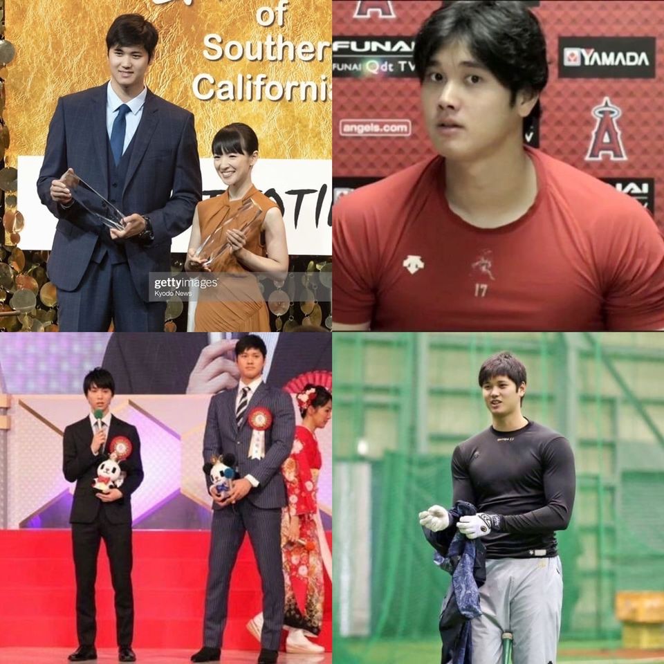 Shohei Ohtani sở hữu vẻ ngoài điển trai, chiều cao vượt trội 1m93 cùng thân hình to cao lực lưỡng