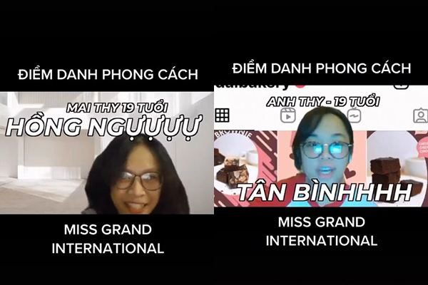 Cười ngất với cuộc thi 'Miss Grand International 2021' phiên bản lớp học online - Ảnh 2