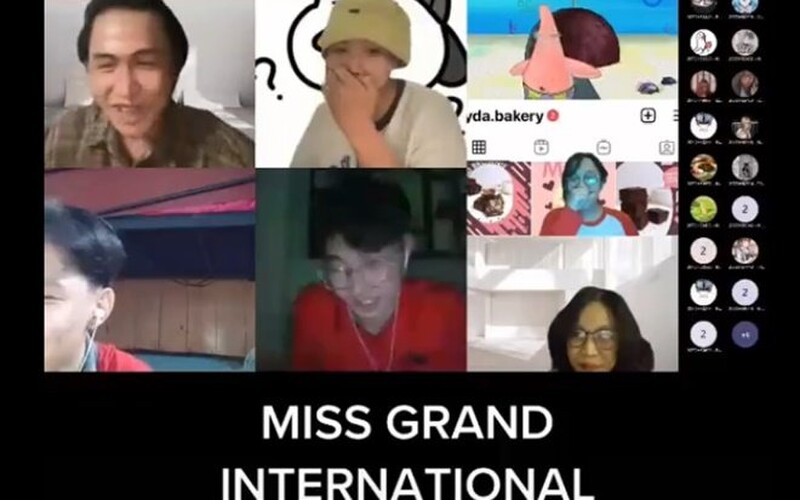 Cười ngất với cuộc thi 'Miss Grand International 2021' phiên bản lớp học online - Ảnh 1