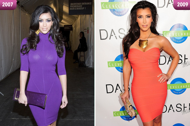 'Siêu vòng 3' Kim Kardashian luôn ưa chuộng với thiết kế bodycon ôm body