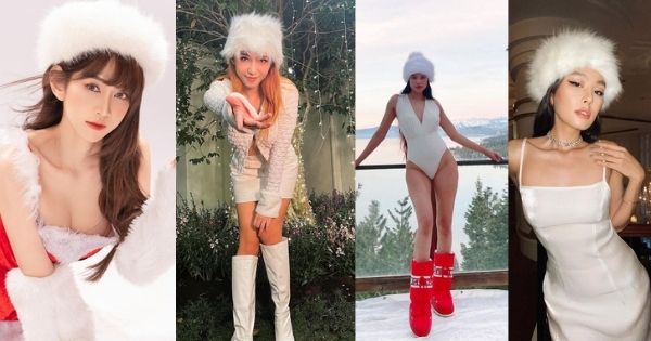 Khi mỹ nhân Việt tạo dáng cùng mũ lông trắng: Emily cá tính, Lê Bống bị chê phản cảm