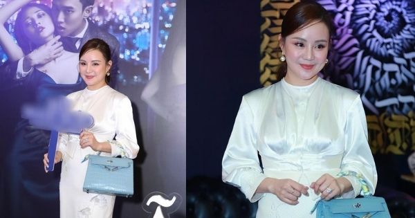 Vy Oanh diện đầm trắng kiêu sa nhưng vòng eo bỗng dưng "mất tích"