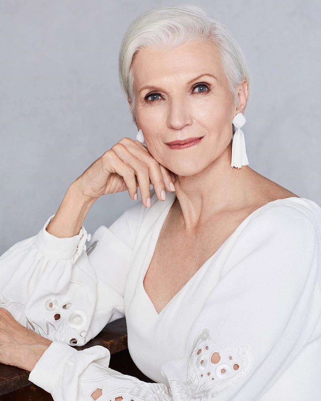 Meyer năm nay 74 tuổi nhưng bà vẫn đang bước vào thời kỳ huy hoàng nhất trong sự nghiệp người mẫu.