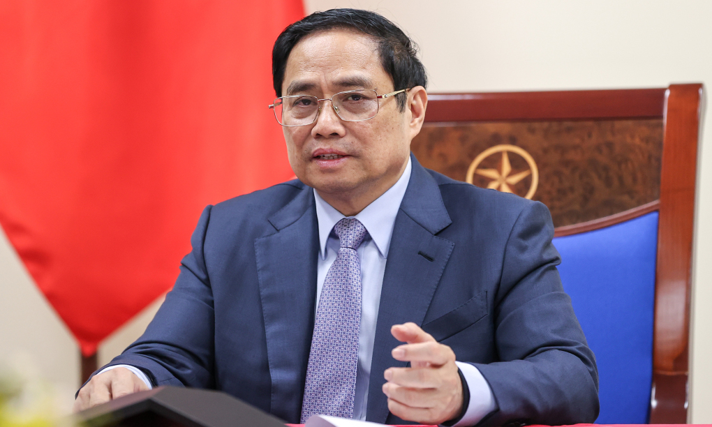 Thủ tướng Chính phủ Phạm Minh Chính trong cuộc điện đàm