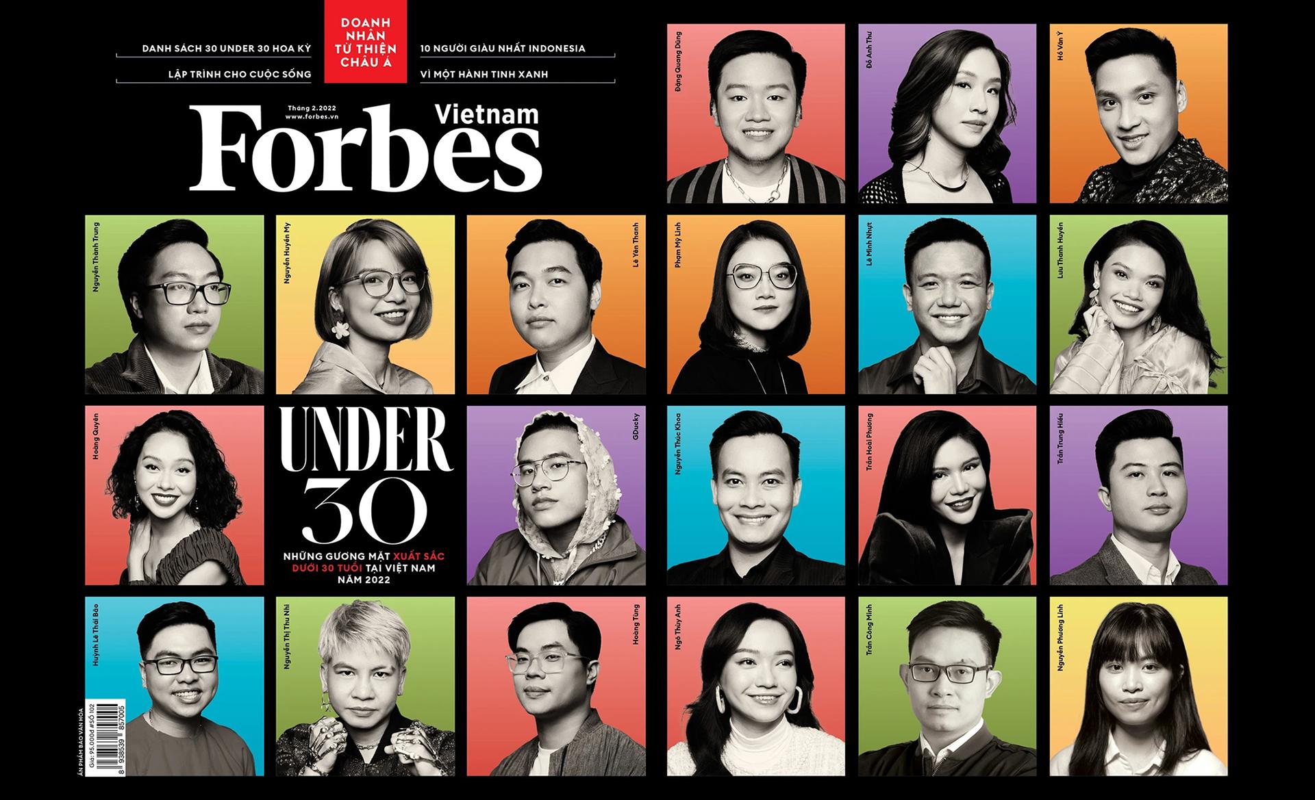Những gương mặt xuất sắc dưới 30 tuổi tại Việt Nam năm 2022