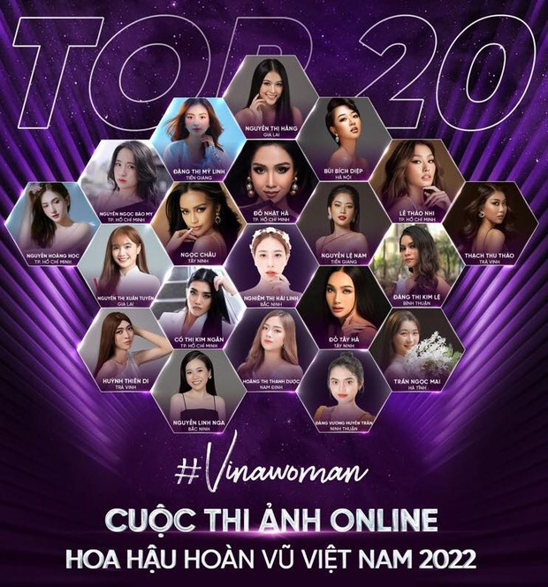 Kết quả Top 20 cuộc thi ảnh Miss Universe Vietnam 2022