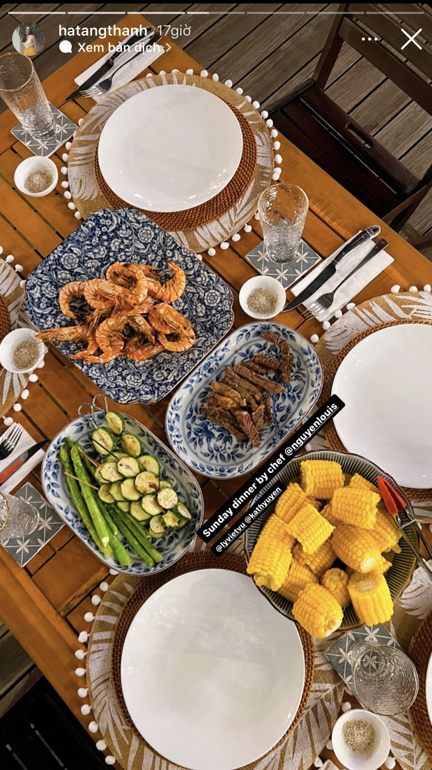 Hà Tăng khoe tài nấu ăn của chồng Louis Nguyễn 