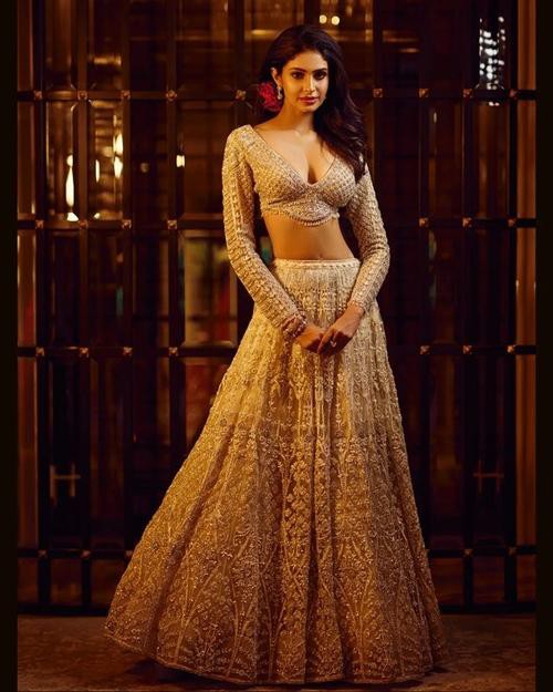 Người đẹp sinh năm 1997 chiếm trọn cảm tình của công chúng khi mặc những bộ váy truyền thống đủ màu sắc tuyệt đẹp của Ấn Độ.