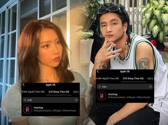 Min và 16 Typh hủy follow nhau trên Instagram sau 1 năm vướng tin đồn hẹn hò