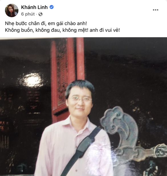 Khánh Linh nghẹn ngào đưa tiễn anh trai