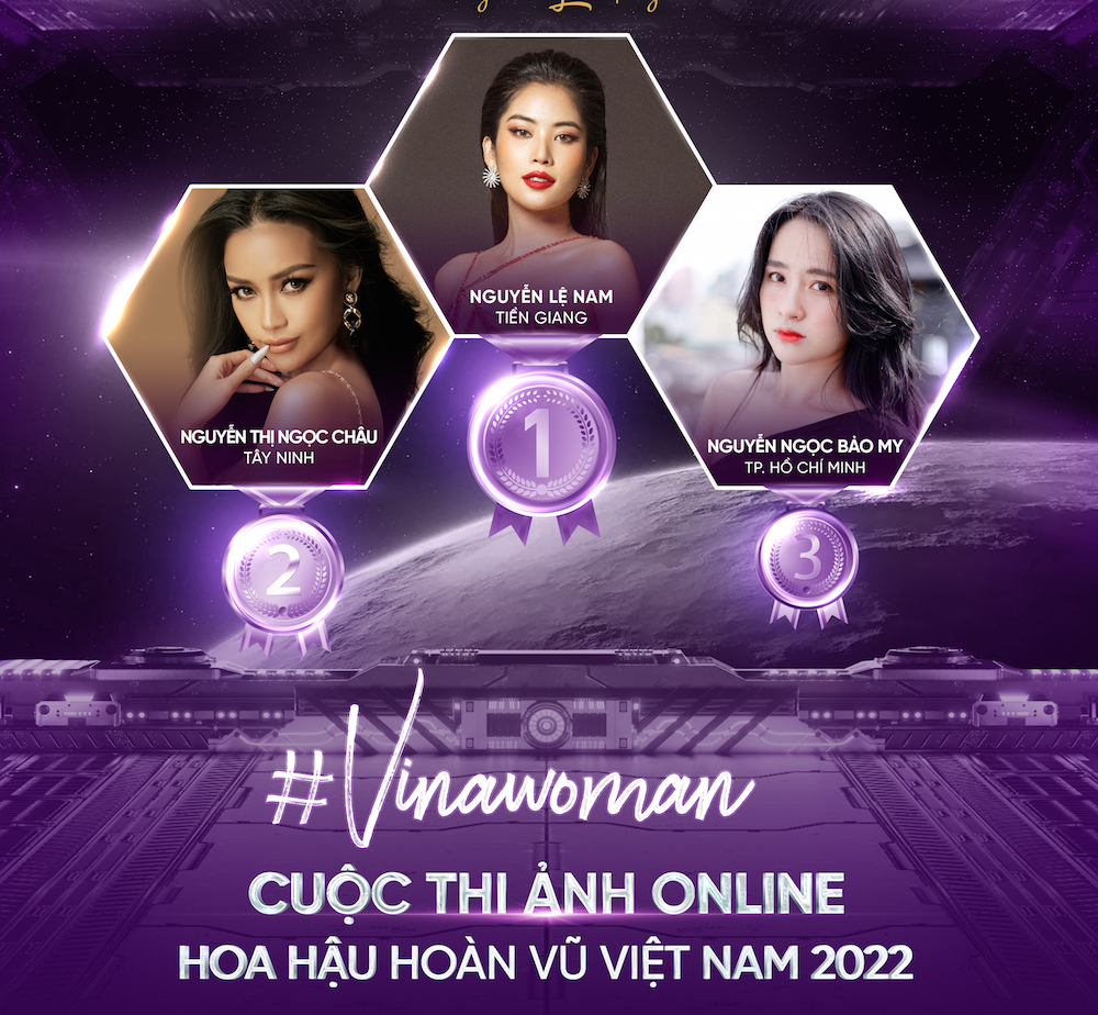Lệ Nam giành chiến thắng cuộc thi ảnh online Hoa hậu Hoàn vũ Việt Nam 2022