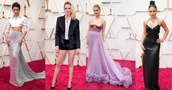 Những trang phục ấn tượng nhất Oscar 2022: Zendaya khoe eo thon, Kristen Stewart nổi loạn