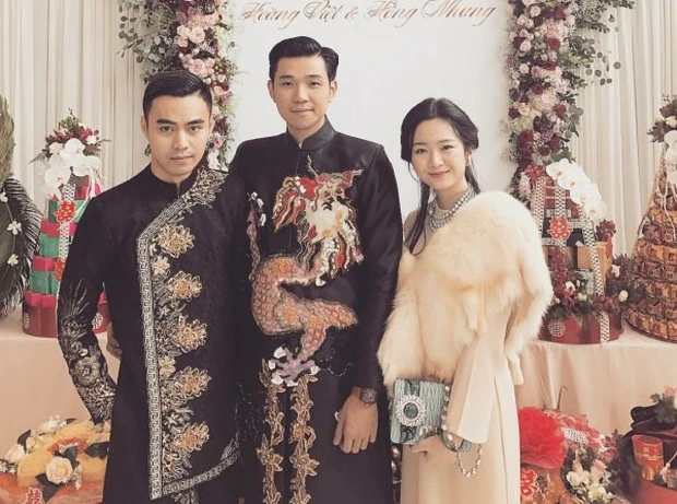 Hoàng Việt trong đám cưới của mình
