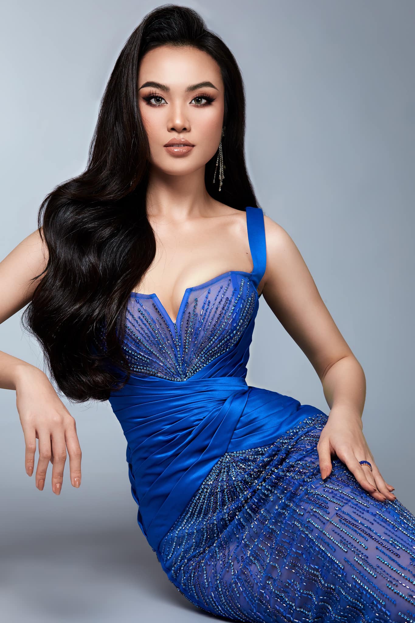 Hoa khôi Ngoại thương Huỳnh Phạm Thủy Tiên từng nặng 90kg 'lột xác' tại Hoa hậu Hoàn vũ 2022 - Ảnh 8