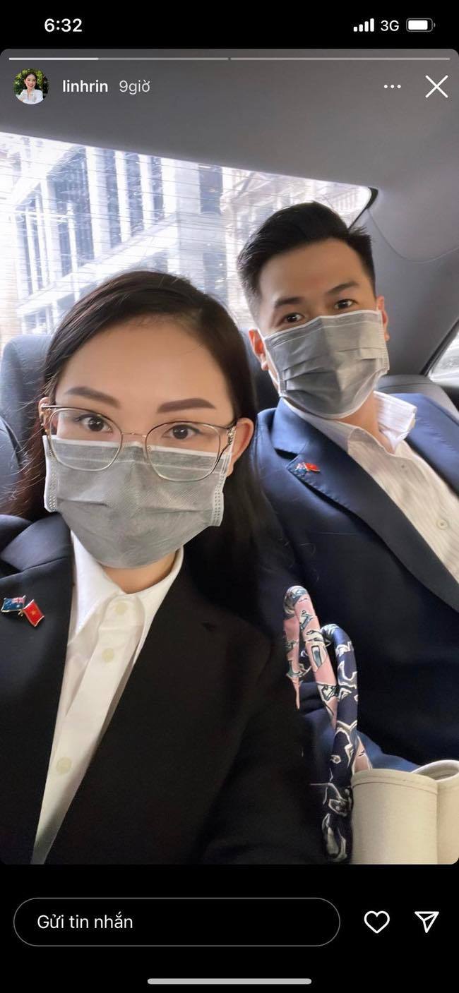 Linh Rin và bạn trai doanh nhân đã có chuyến công tác tại Úc vào cuối tháng 2.
