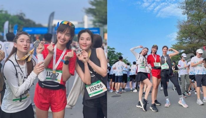 Diễm My, Nhã Phương, Ái Phương mặt mộc ra đường, vợ Trường Giang chiếm spotlight với đôi chân đẹp 