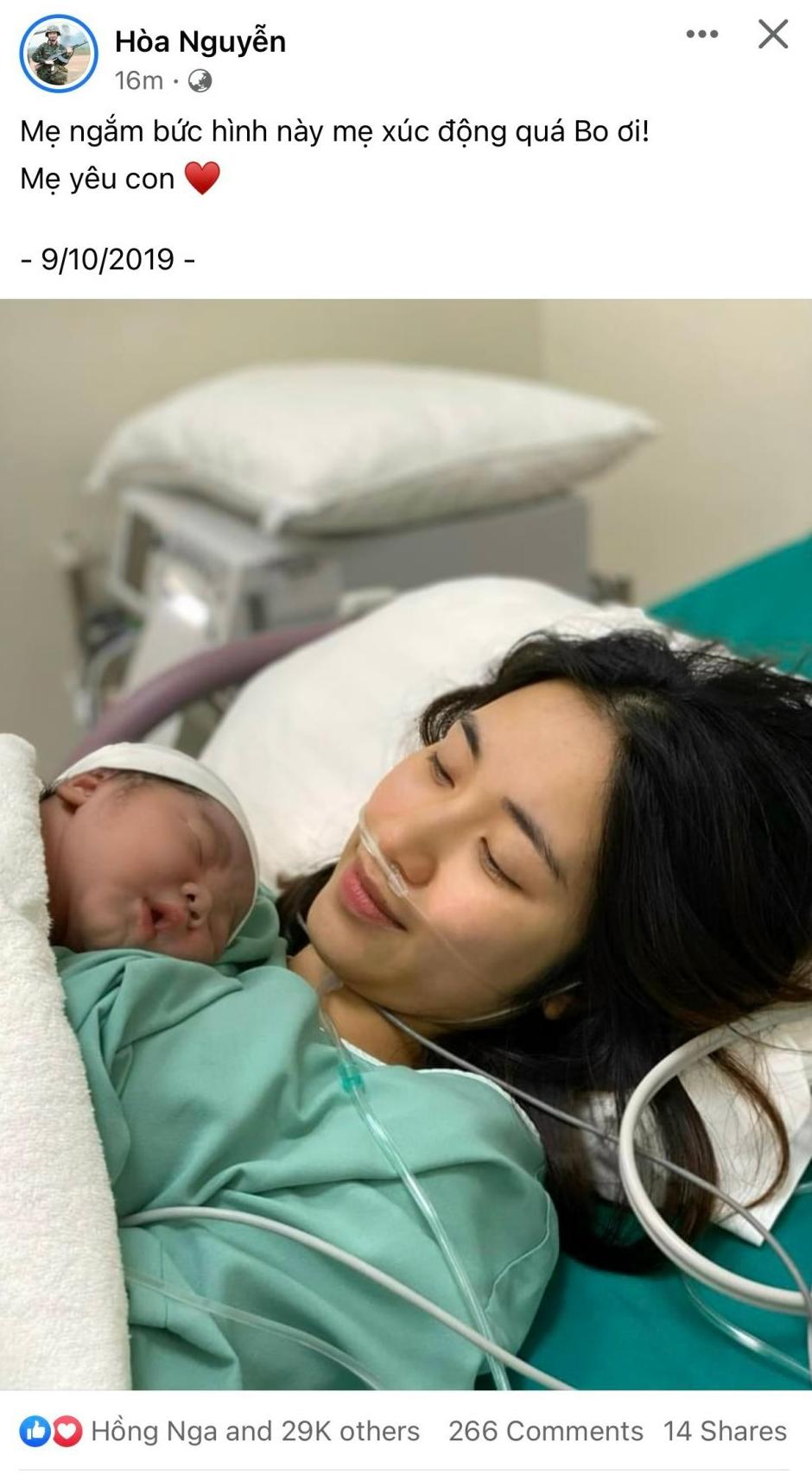 Hòa Minzy lần đầu công khai ảnh sinh nở sau gần 3 năm