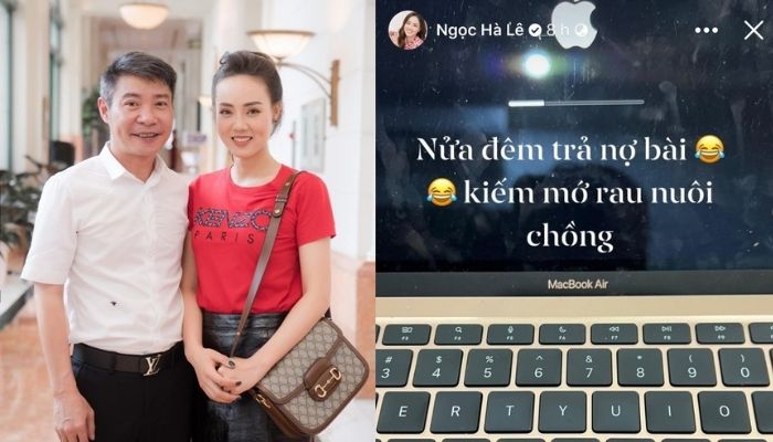 Vợ trẻ Công Lý làm việc đến nửa đêm để kiếm "mớ rau nuôi chồng"