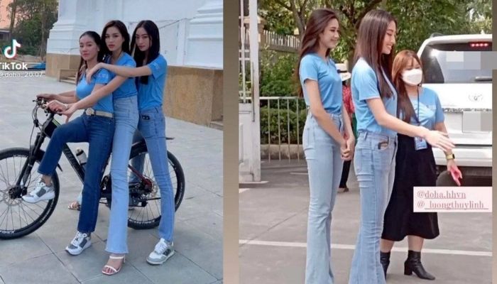 "Bí quyết nhỏ, hiệu quả to" của Đỗ Thị Hà để trông cao hơn Lương Thùy Linh dù thấp hơn 2 centimet