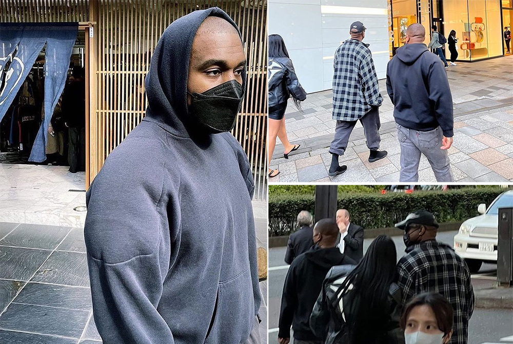 Kanye West và bạn gái kém 20 tuổi bị bắt gặp qua Nhật hẹn hò