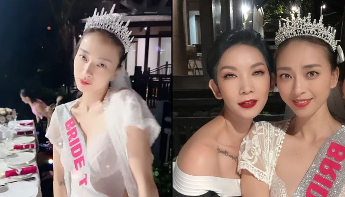 Ngô Thanh Vân đội vương miện như Hoa hậu, dự tiệc chia tay độc thân trước thềm đám cưới
