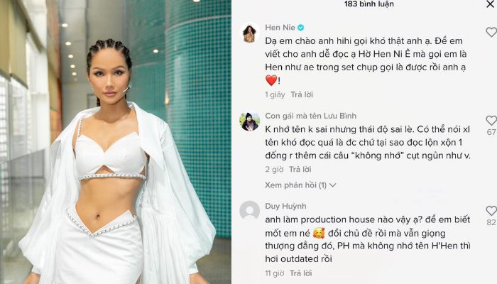 H'Hen Niê bị người trong ngành giải trí gọi là "Niêng Hơ Hen", "Hơ Ni Ê gì đó"