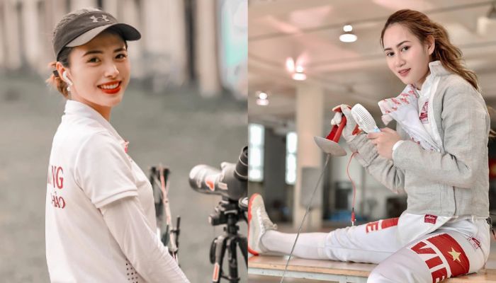 MXH xôn xao với nhan sắc như Hoa hậu của 2 nữ VĐV cung thủ - đấu kiếm tại SEA Games 31