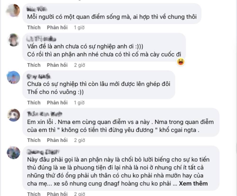 Trong khi nhiều ý kiến nhận xét chàng trai này thiếu chí cầu tiến và không biết cố gắng phát triển sự nghiệp,