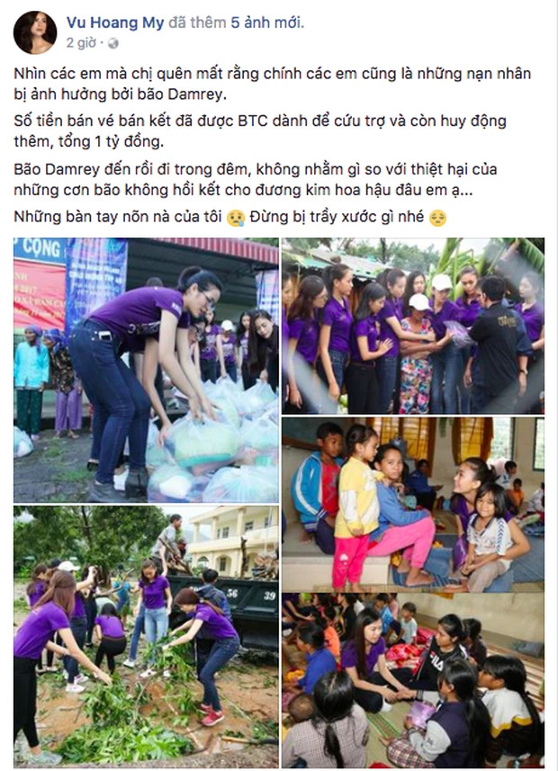 Á hậu Hoàng My gây tranh cãi khi khuyên fan 