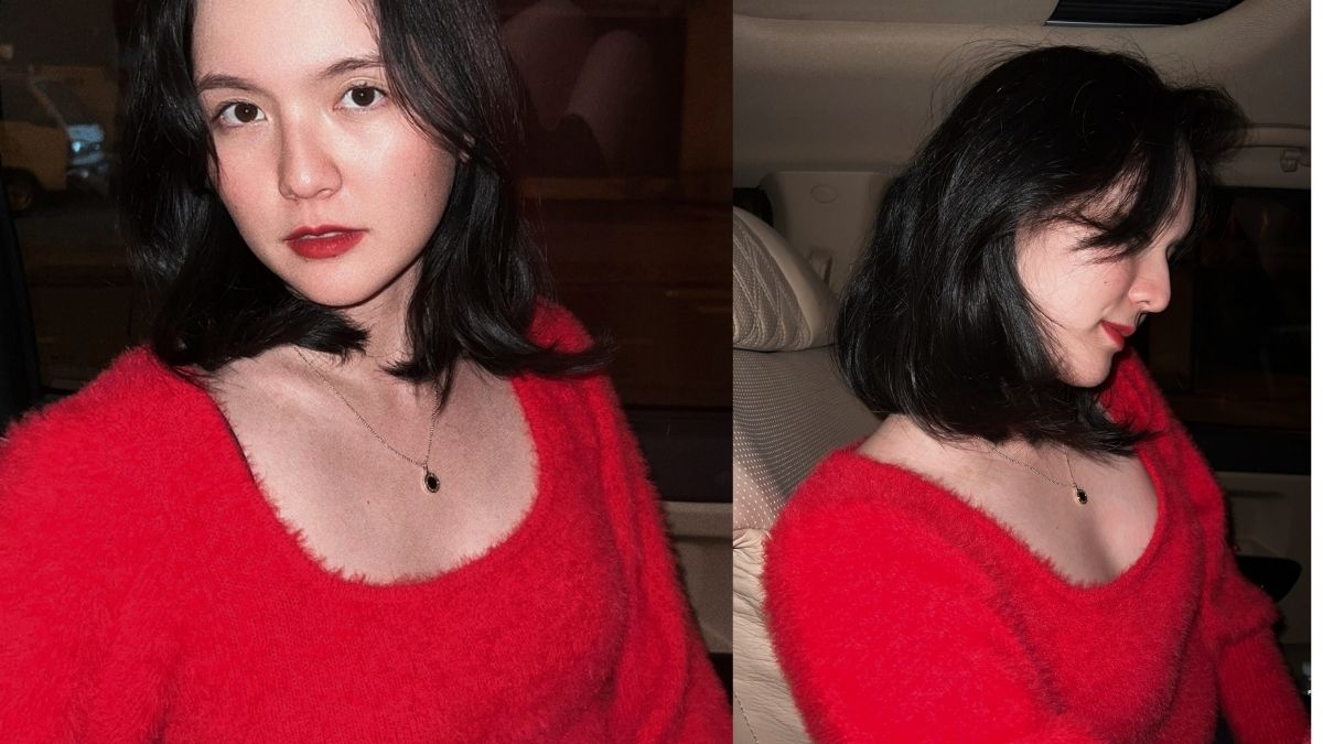 Hải Tú tự đăng ảnh zoom cận mặt, môi mọng nhưng cổ nám