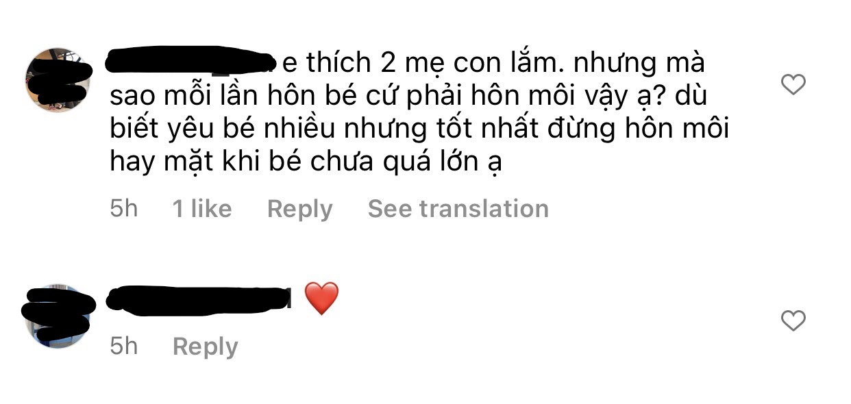 Khoe ảnh hôn môi con, Đàm Thu Trang bị fan lập tức chấn chỉnh- Ảnh 8